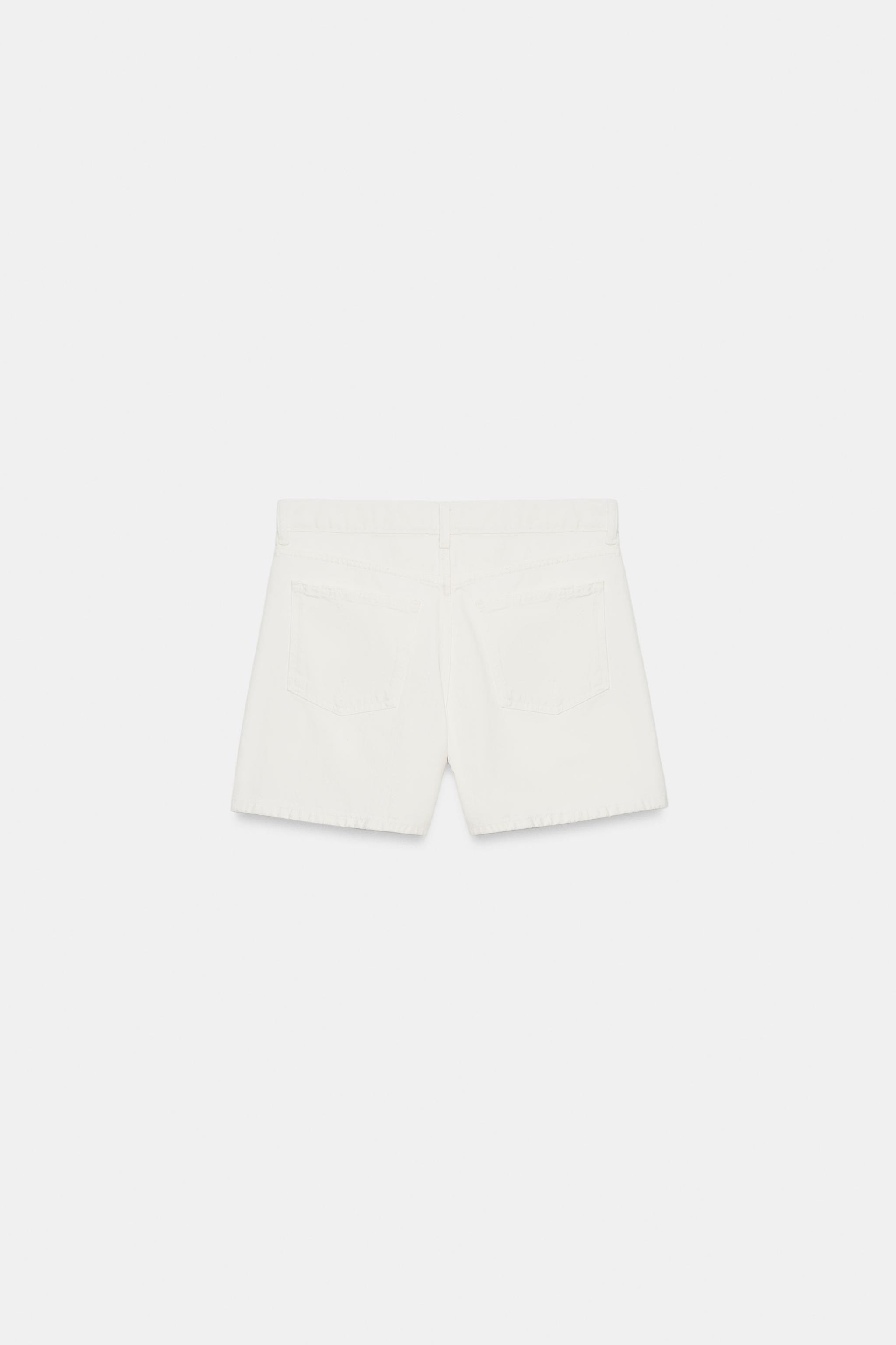 SHORT REGULAR EN JEAN TRF TAILLE MI-HAUTE